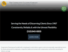 Tablet Screenshot of cooperativecleaning.com